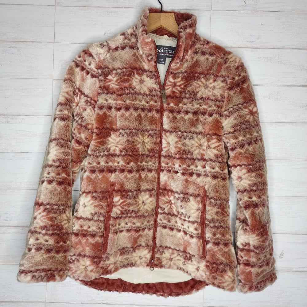Woolrich Fleece jacket lined zip Blossom